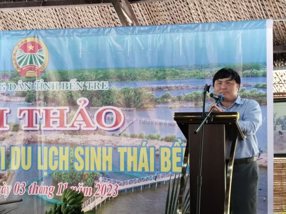 ThS. Phan Bửu Toàn tại hội thảo “Nông dân Bến Tre với du lịch sinh thái bền vững”