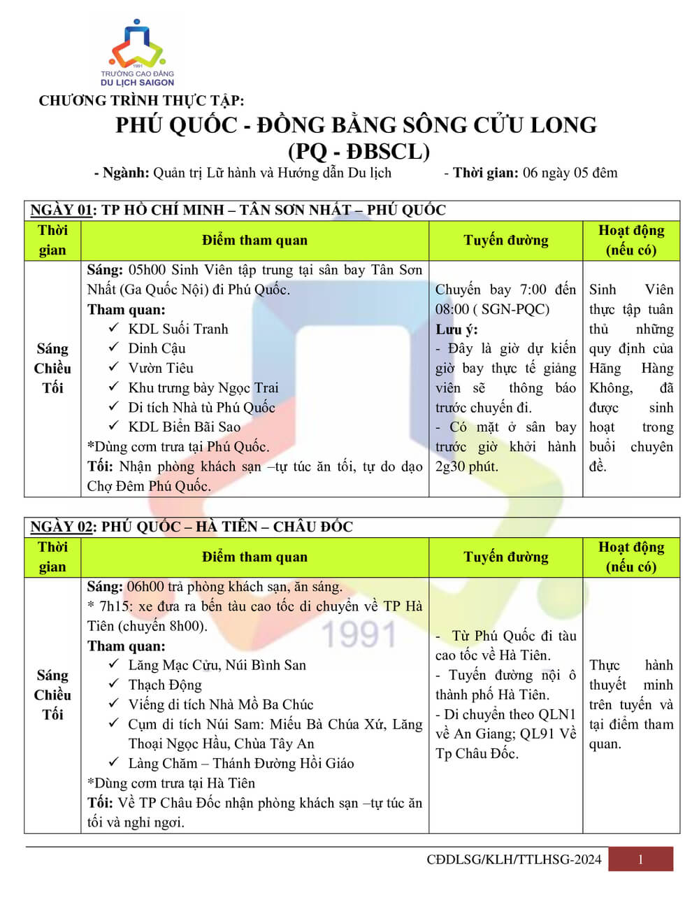 Chương trình Đồng bằng sông Cửu Long - Phú Quốc (06 ngày 05 đêm)_page1