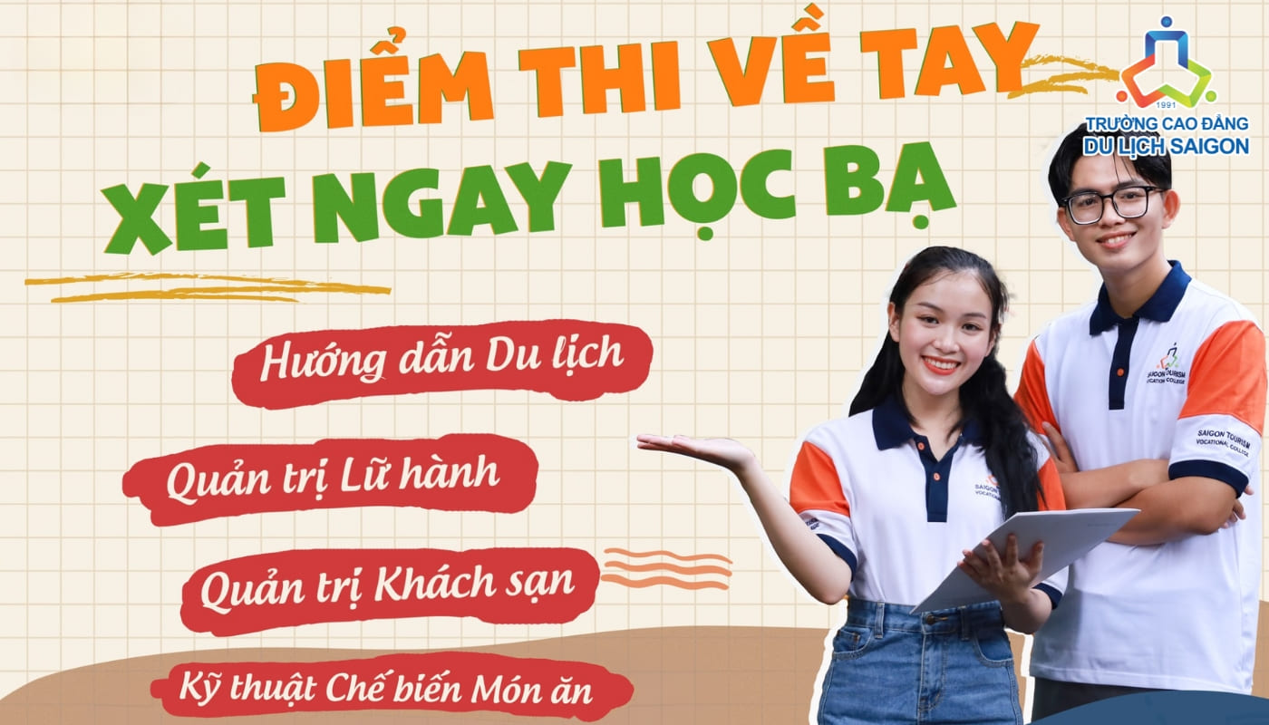 Đăng ký xét tuyển học bạ trực tuyến tại Cao đẳng Du Lịch Sài Gòn