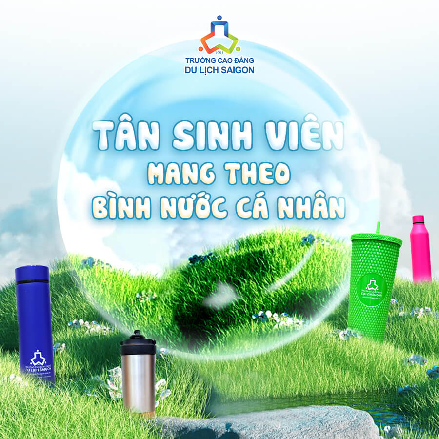 Kêu gọi Tân sinh viên mang theo bình nước cá nhân