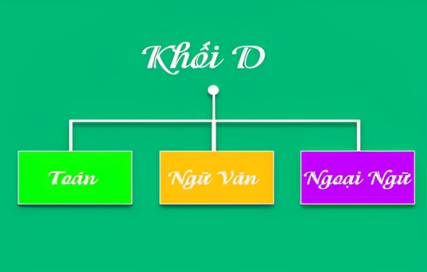 Toán, Văn học và Ngoại ngữ là 3 môn của khối D