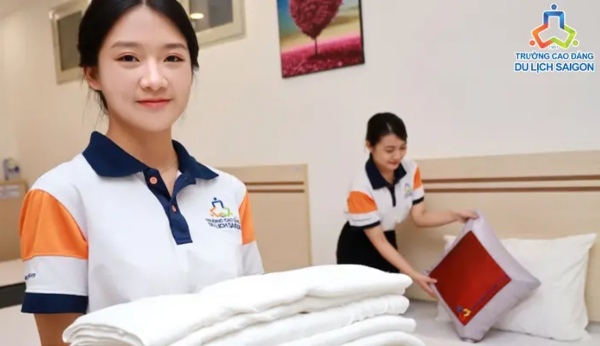 Nhân viên dọn phòng chịu trách nhiệm giữ phòng luôn gọn gàng