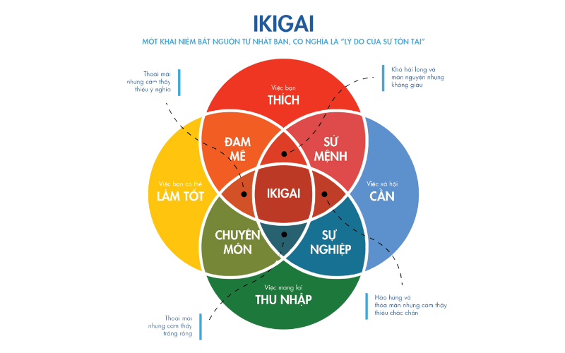 Tìm được điểm giao thoa trong mô hình IKIGAI để quyết định chọn nghề nghiệp theo đam mê hay nhu cầu xã hội