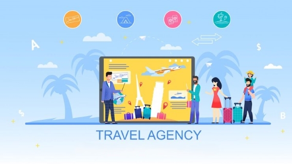 Travel Agent là trung gian giúp khách hàng tìm kiếm, đặt vé máy bay, khách sạn, tour du lịch và các dịch vụ liên quan