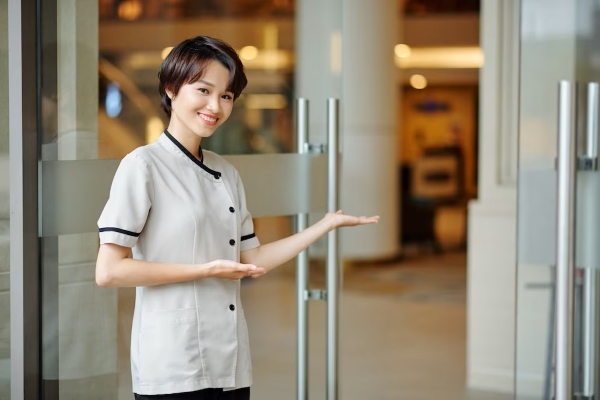 Hostess nhà hàng cần giao tiếp tốt, ngoại hình ưa nhìn, thái độ thân thiện và chuyên nghiệp để đón tiếp, hướng dẫn khách hàng