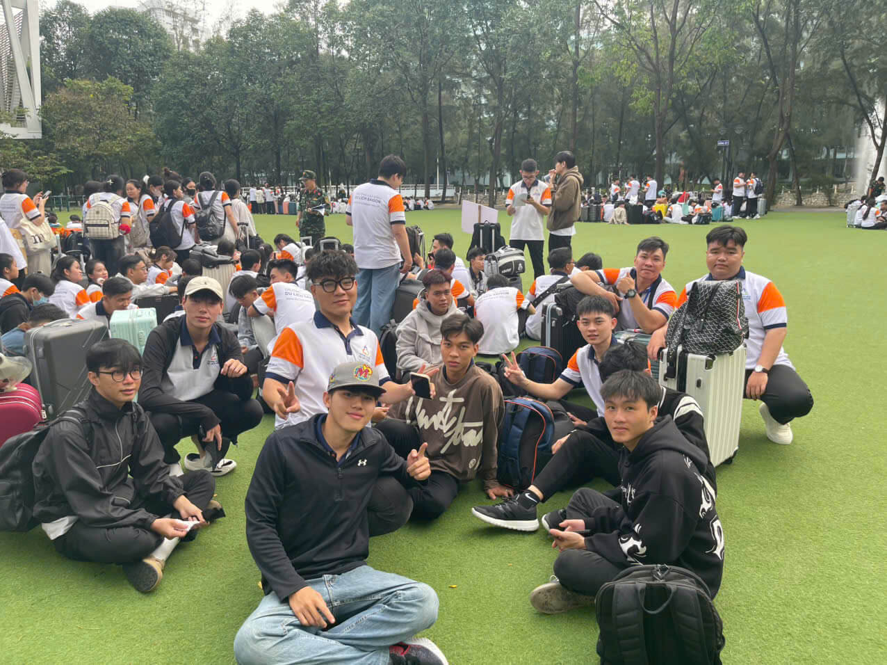 Sinh viên tham gia nhập học quốc phòng