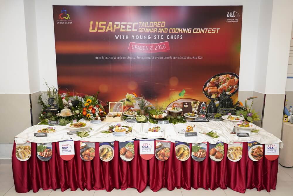 Các món ăn dự thi tại Vòng Chung kết Cuộc thi “Sáng tạo Ẩm thực cùng Gà Mỹ dành cho Đầu bếp Trẻ Cao đẳng Du lịch Sài Gòn – Mùa 2 năm 2025”