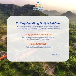 Thông báo khảo sát Tháng 1.2026 - Trường Cao đẳng Du lịch Sài Gòn