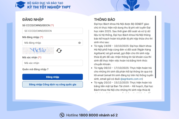 Truy cập trang web chính thức của Bộ GD&ĐT
