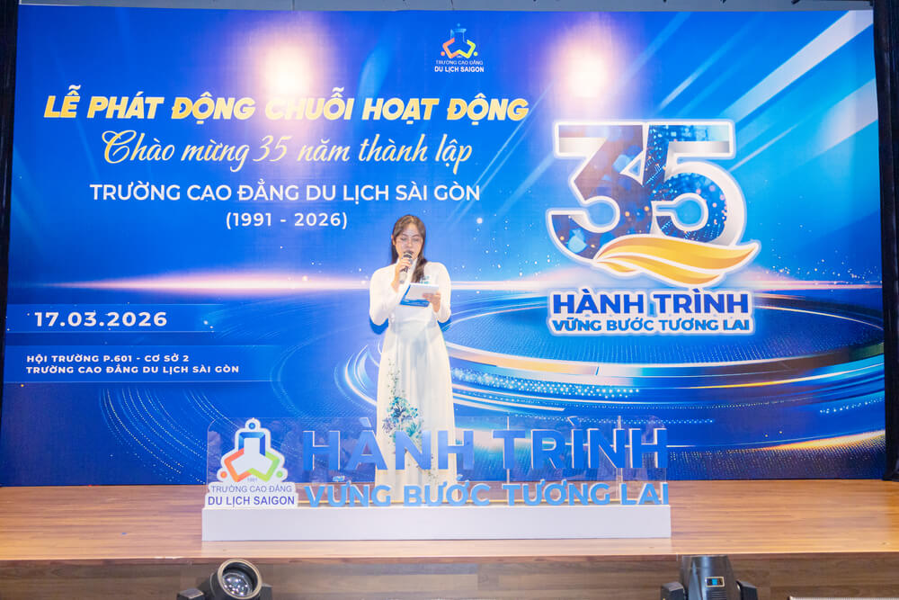 MC Lễ phát động chuỗi hoạt động chào mừng 35 năm thành lập Nhà trường (1991 – 2026)