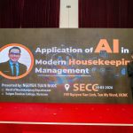 Thầy Nguyễn Tuấn Ngọc – Trưởng bộ môn Housekeeping, Trường Cao đẳng Du lịch Sài Gòn chia sẻ tại Hội thảo