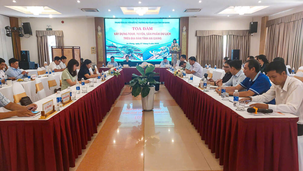 Toàn cảnh tọa đàm “Xây dựng tour, tuyến, sản phẩm Du lịch tỉnh An Giang năm 2026”