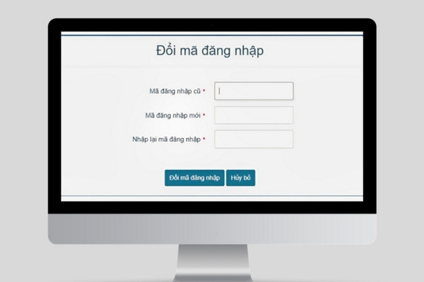 Đổi mã đăng nhập sau khi đăng ký tài khoản 