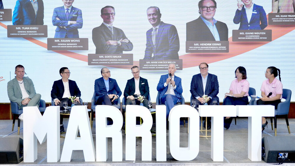 Các GM chia sẻ tại chương trình “Marriott Vietnam Career Week 2026”