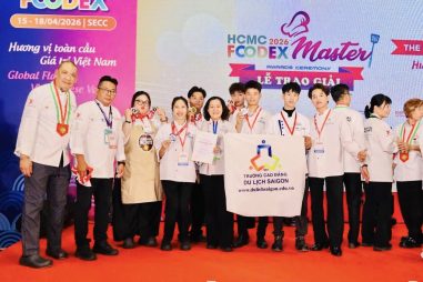 Sinh viên và Cựu sinh viên Trường Cao đẳng Du lịch Sài Gòn đã đạt thành tích ấn tượng tại cuộc thi Master Chef of Foodex 2026