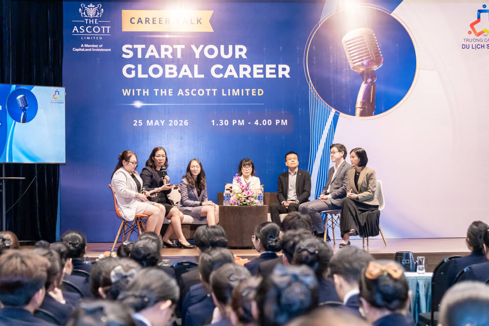 Các diễn giả The Ascott Limited giao lưu cùng sinh viên