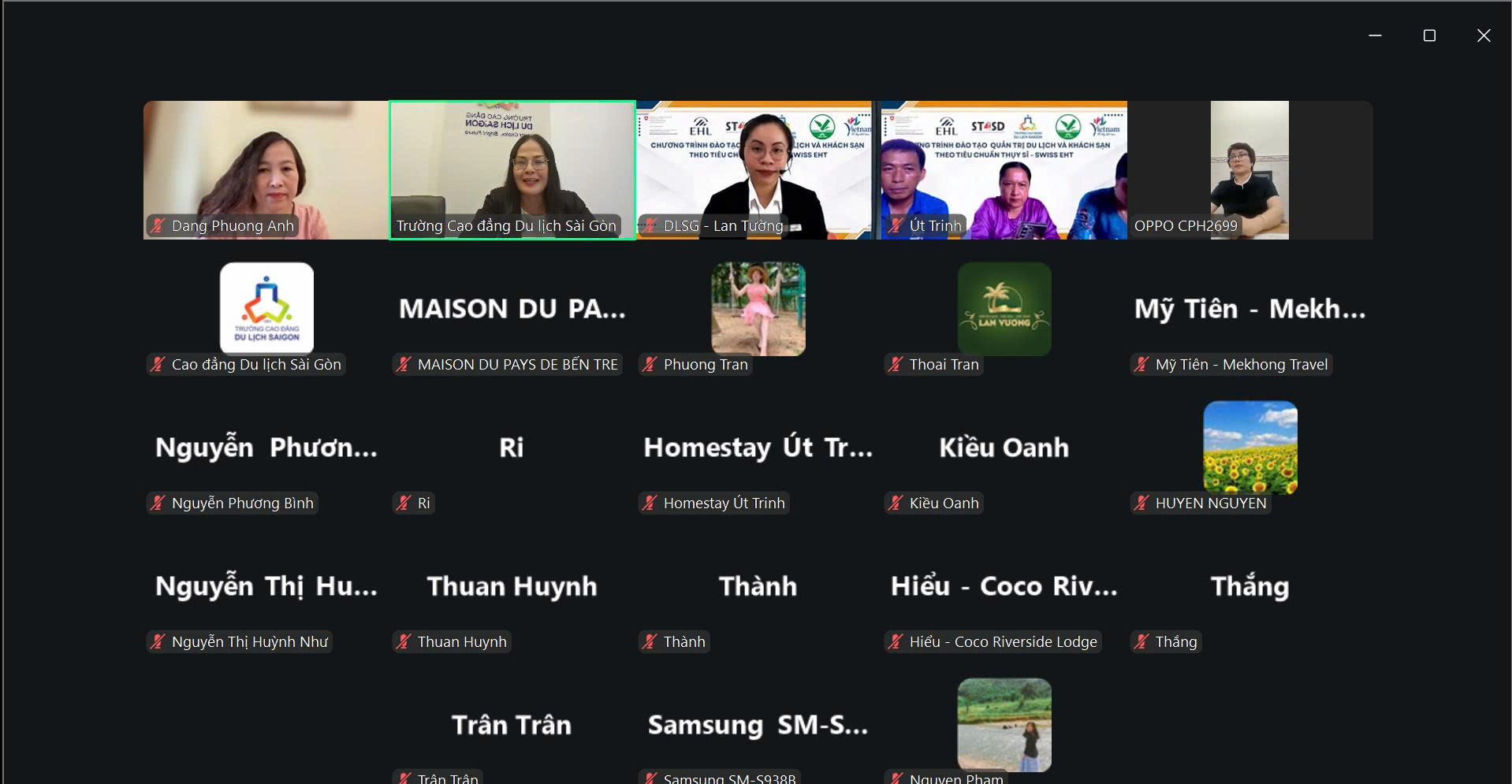 Th.S Ngô Thị Quỳnh Xuân - Hiệu trưởng Trường Cao đẳng Du lịch Sài Gòn phát biểu