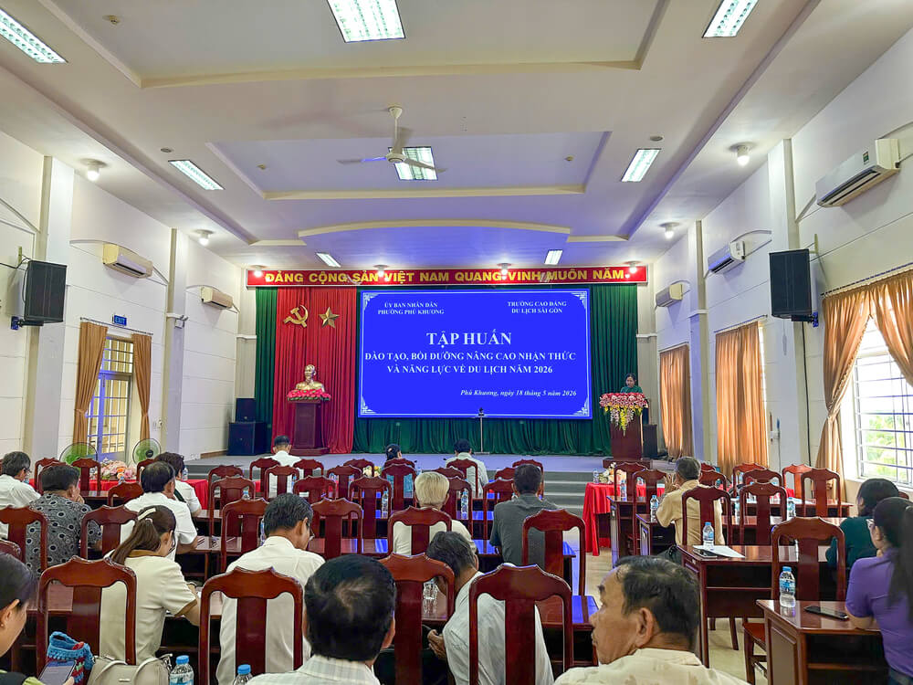 Toàn cảnh lớp “Đào tạo, Bồi dưỡng Nâng cao Nhận thức và Năng lực về Du lịch”