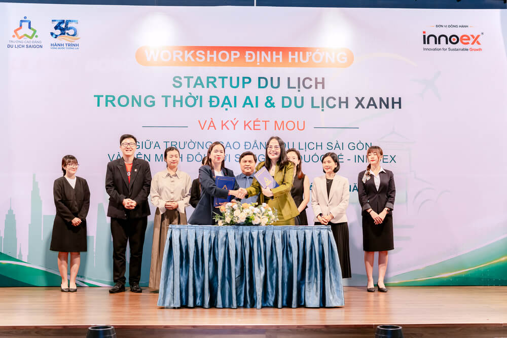 Lễ ký kết Biên bản ghi nhớ hợp tác (MOU) giữa Trường Cao đẳng Du lịch Sài Gòn và Liên minh Đổi mới Sáng tạo Quốc tế InnoEx