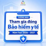 Thông báo tham gia bảo hiểm y tế đến sinh viên