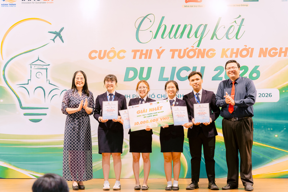 Quán quân cuộc thi Ý tưởng Khởi nghiệp Du lịch 2026