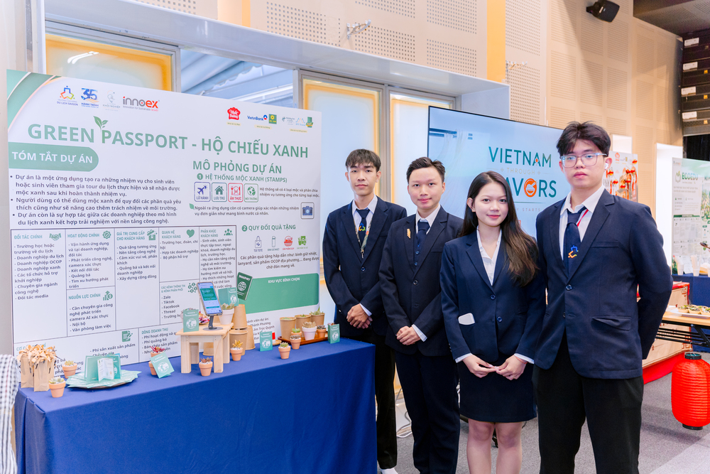 Gian hàng của Green Passport tại cuộc thi