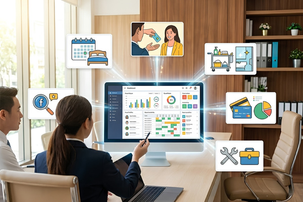 PMS là phần mềm quản lý tập trung các hoạt động vận hành khách sạn